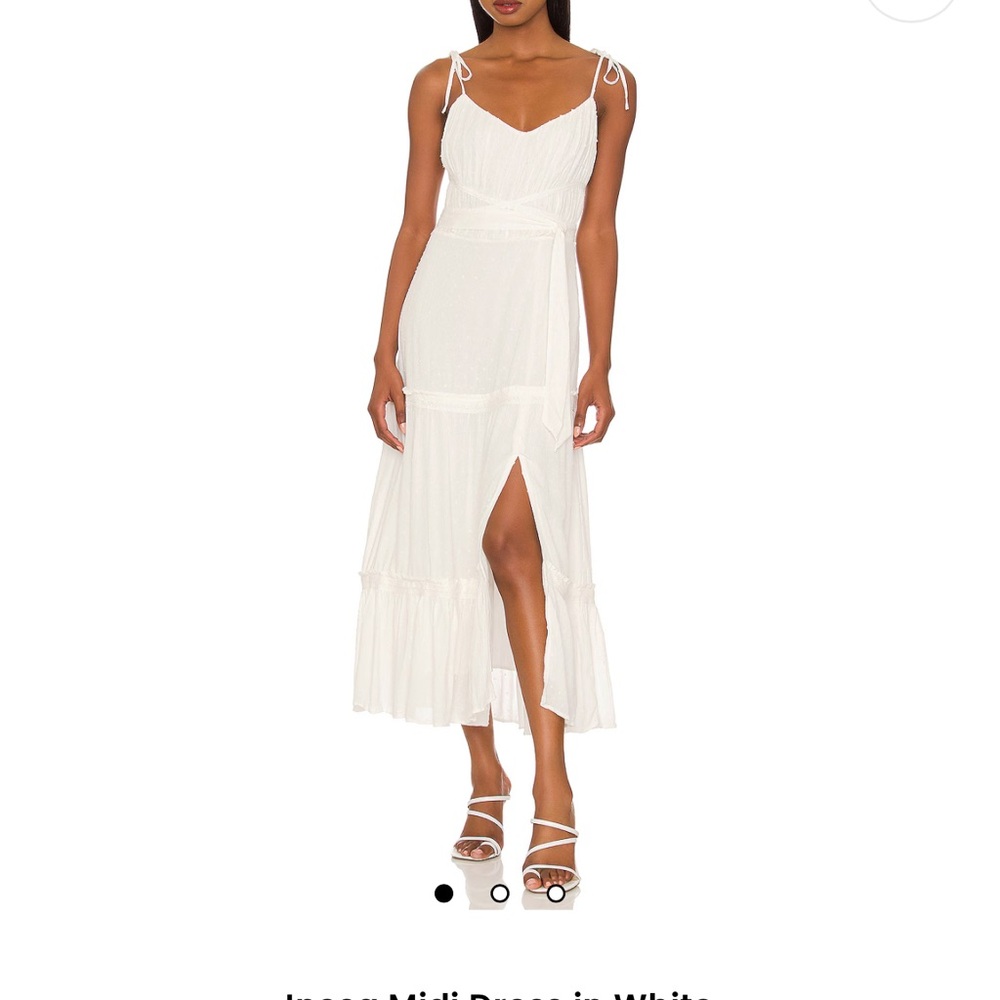 PAIGE INESA White High Low Dress - NEW with tags